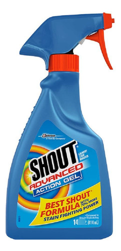 Removedor De Manchas Para Ropa Gel Shout 414 Ml Multicolor