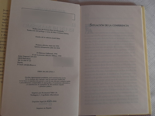 Imagen 4 de 7 de El Existencialismo Es Un Humanismo Jean Paul Sartre Edhasa