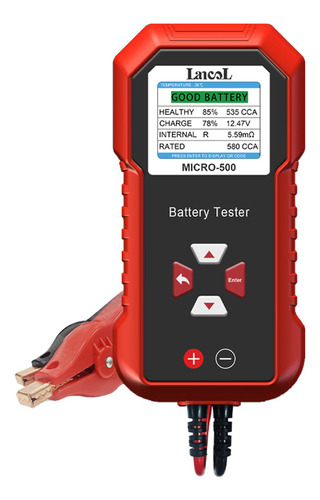 Probador Batería Coche Moto Lcd 12.0v Lancol