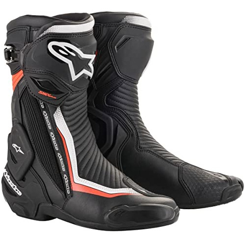 Botas Alpinestars Smx Plus V2 (38) (negro/blanco/rojo)