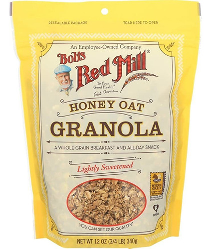 Bobs Red Mill Cereales Granola Miel Avena, 12 Oz