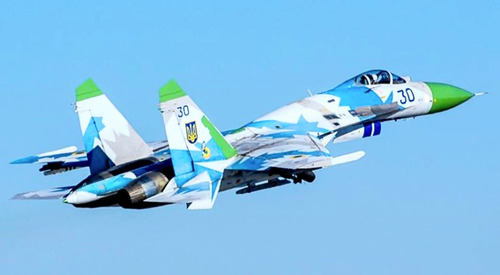 Parche Militar, Tela Velcro, Insignia Fuerza Aérea Ucraniana