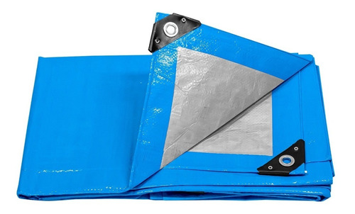 Lona Toldo Pretul 2 X 3 Metros Reforzada Azul Aluminio Fc