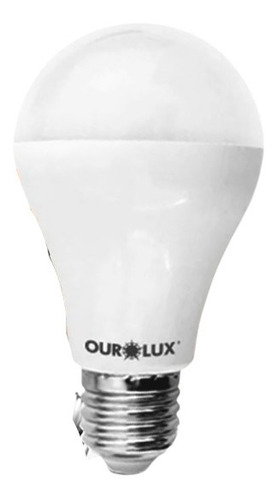 Lâmpada 9w Relê Fotocelula Bivolt Branco Quente Ourolux Cor da luz Branco Quente 2700K 110V/220V