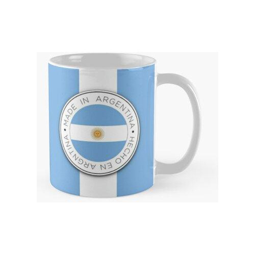 Taza Hecho En Argentina Bandera Y Sello Hecho De Argentina C