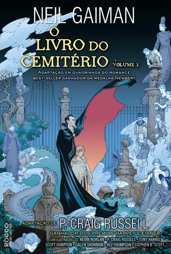 O livro do cemitério HQ vol.1, de Gaiman, Neil. Editora Rocco Ltda, capa mole em português, 2017