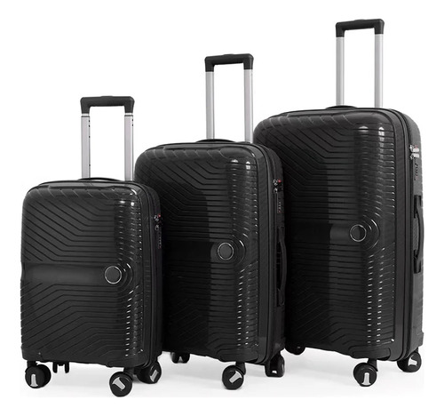 Juego Set 3 Maletas Viaje Ultra Resistente 4 Ruedas 360