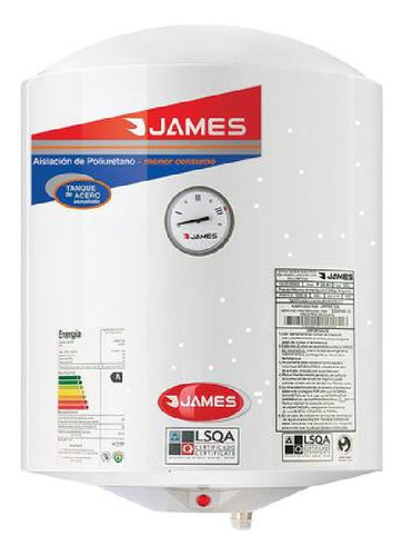 Calefon Termotanque James 40 Litros Acero Esmaltado - Efi. B