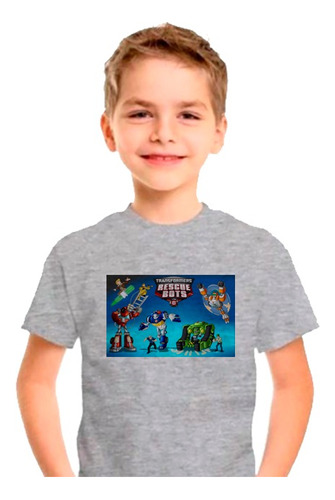 Remera Niño Transformers Rescue Bots Series Infantiles 1