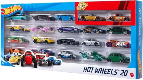 Hot Wheels Carrinhos Colecionáveis - Kit com 20