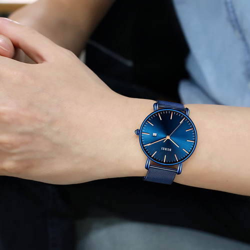 Reloj De Pulsera Burei Fashion Minimalista Impermeable Para