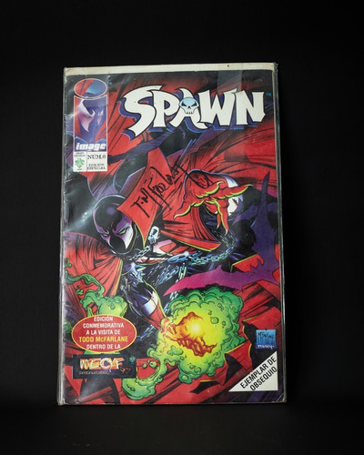 Spawn #0 Edición Conmemorativa Autografiada Y Todd Mcfarlane