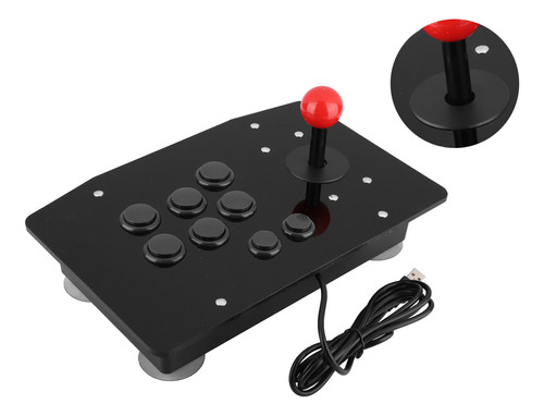 Joystick Usb Cradle Arcade Rocker Game, Mango De Juego De 8