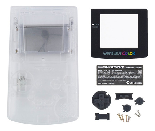 Carcasa Para Game Boy Color (gbc) Transparente (clear)