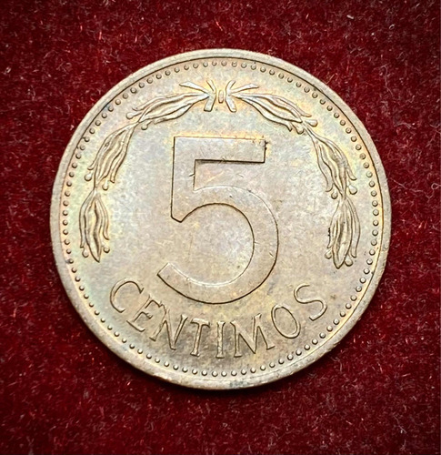 Moneda 5 Céntimos Venezuela 1977 Y 49