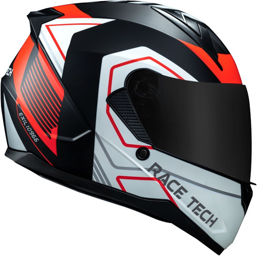 Imagem 3 de 8 de Capacete Race Tech Sector Exilio Laranja