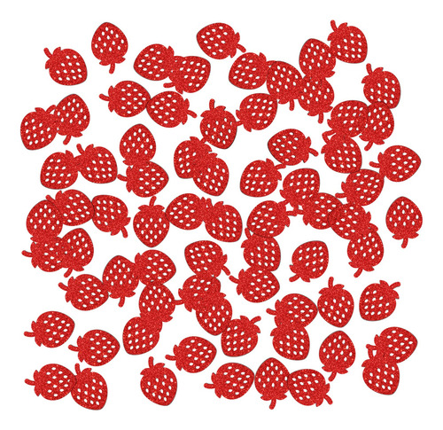 Confeti Fruta Fresa Purpurina Roja Mesa Baby Shower Boda 120