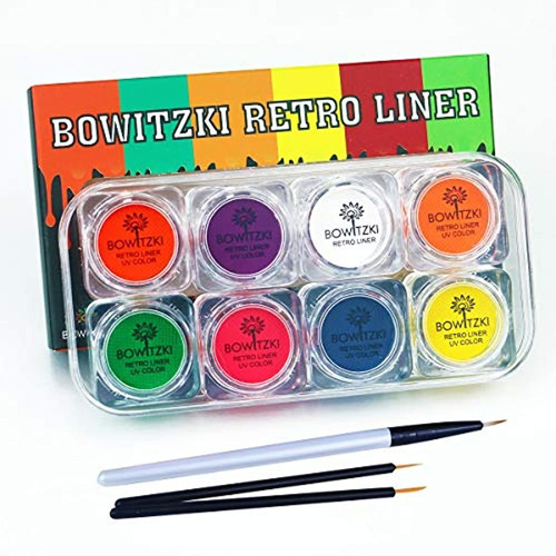 Set Delineadores Mate De Ojos Fluorescente 8 Colores X5 Ml