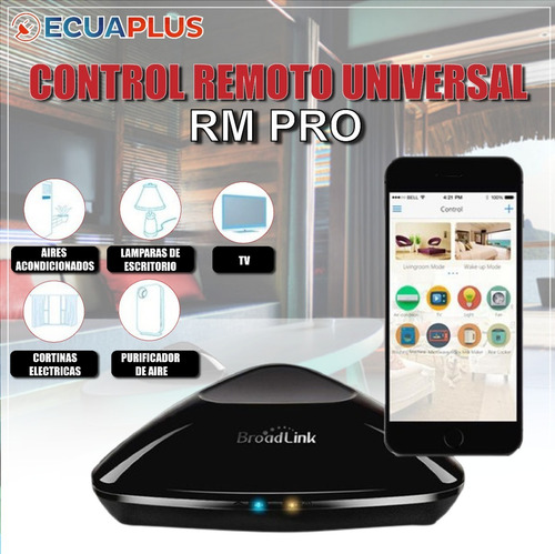 Imagen 1 de 2 de Domotica Broadlink Rm Pro Casas Inteligentes Luces Switch