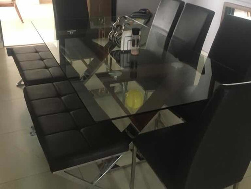 Comedor 8/10 Personas Vidrio Templado Muebles Plascencia