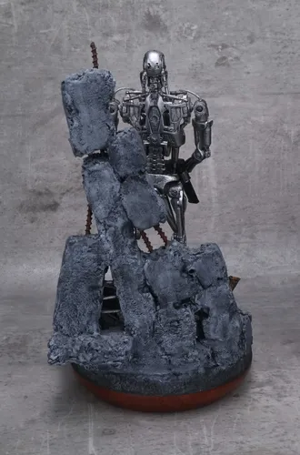 Terminator Neca Endoskeleton - T- 800 C/base Diorama (Usado)
