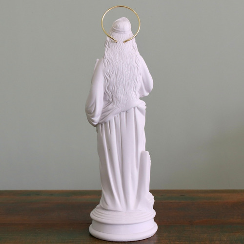 Imagem Santa Cecilia 30cm Pó De Mármore Com Auréola