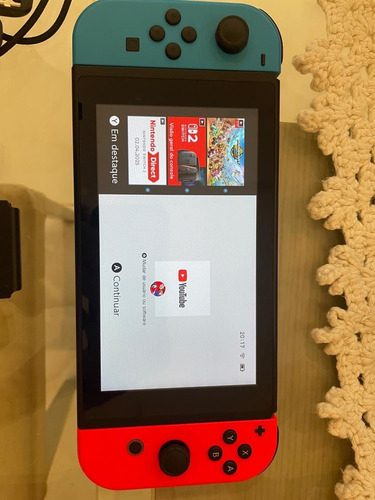 Nintendo V2 Switch 32gb Mário Kart 8 Digital Deluxe New + 3