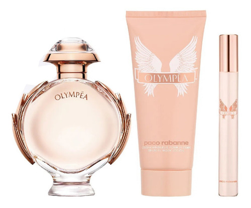 Set Perfume Olympea Edp 80ml Paco Rabbane + 10ml + Crema