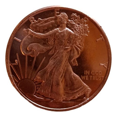 Moneda De Puro Cobre 1 Onza Troy Eagle Usa