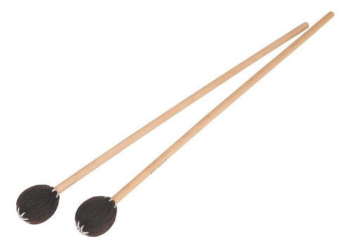 Mazos De Marimba Mango De Madera Cabezal Suave Marrón