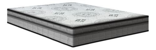 Colchão Viúva De Espuma D33 C/ Pillow In - Ortosleep - Anjos Cor Cinza