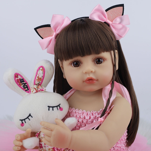Imagen 5 de 10 de Bebe Reborn Muñeca Realista Con Sus Accesorios