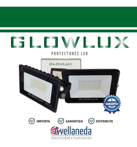 Imagen 3 de 10 de Proyector Reflector Led 50w Frío C/sensor Movi - Glowlux