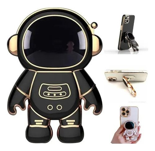 Soporte Ring Pop Para Celular Astronauta Universal Verde Agua