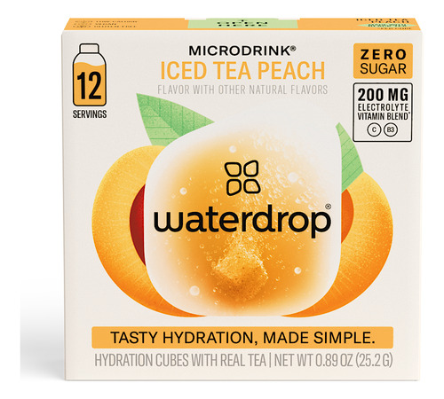 Waterdrop Microdrink Ice Tea Durazno 12 Cápsulas