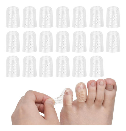 20 Pcs Protector Para Dedos De Los Pies, Protector De Gel