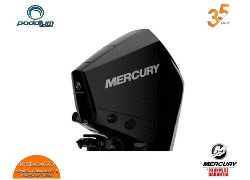 Imagem 4 de 6 de Motor Mercury 4t 225hp Cxl V6 Dts Comando Eletrônico Poddium