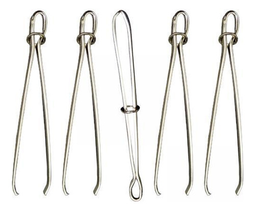 5 Pinzas Y Enhebrador De Cordón Elástico Bodkin De Metal,