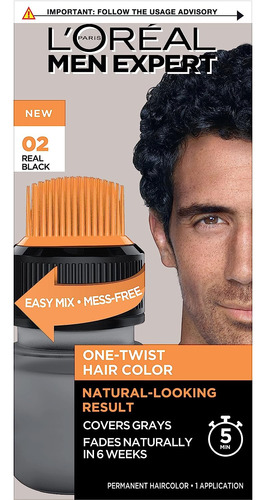 Negro Real 02, 1 Kit De Aplicación, L'oreal Paris.