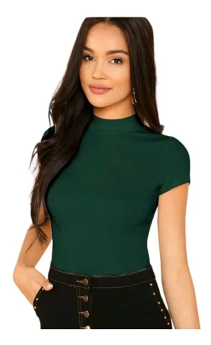 Blusa Casual Juvenil De Moda Cuello Redondo Cuotas sin inter s