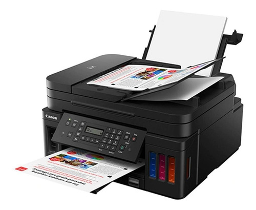 Impressora a cor multifuncional Canon Mega Tank G7010 com wifi preta 100V/240V