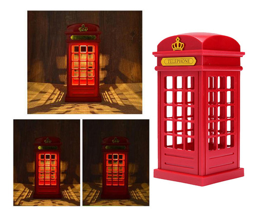 3xusb / Bateria Power Cabine Telefônica Night Light Abajur