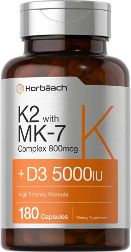 Vitamina K2 Con D3  180 Cap Horbaach