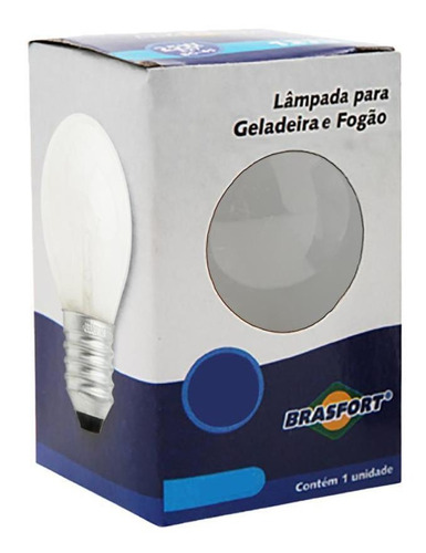 Lâmpada Para Fogão Lustre Geladeira 40w E27 127v Leitosa