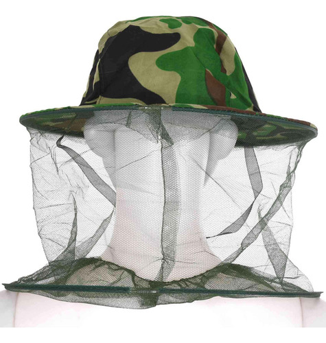 Gorro De Apicultor Con Estampado De Camuflaje, Máscara Facia
