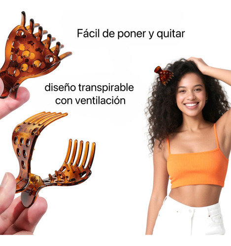 9pz Pinzas Para Cabello Grueso Y Rizado Accesorios Cabello