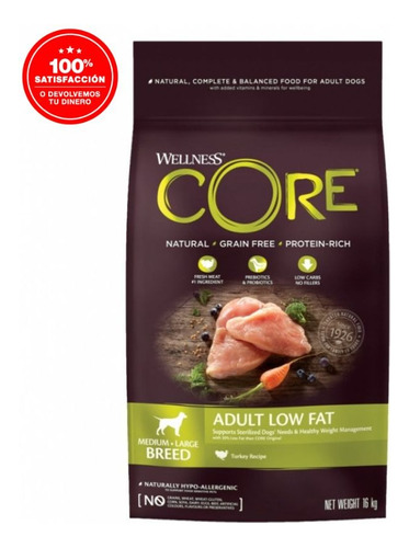 Wellness Core Dog Healthy Weight 10 Kg Alimento Para Perro