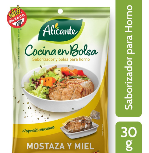 Alicante Cocina En Bolsa Sabor Mostaza Y Miel X 30gr X 3unid