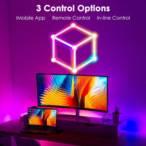Líneas De Luz De Pared Hedcinlt Rgb, Luces Led De Juegos Int