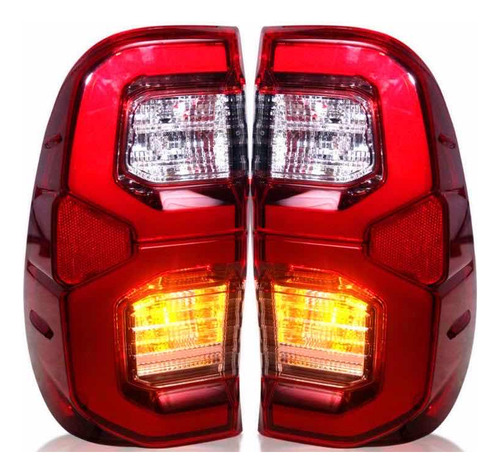 Juego Optica Trasera Full Led Toyota Hilux 2016 2023 Srv Srx